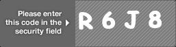 captcha code for visual authentication  letter R number 6 letter J number 8