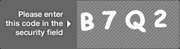 captcha code for visual authentication  letter B number 7 letter Q number 2